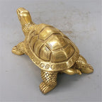 Schildkrötenfigur | Messing Handgefertigtes Feng Shui Amulett | Verschiedene Größen