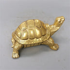 Schildkrötenfigur | Messing Handgefertigtes Feng Shui Amulett | Verschiedene Größen