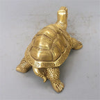 Schildkrötenfigur | Messing Handgefertigtes Feng Shui Amulett | Verschiedene Größen