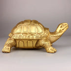 Schildkrötenfigur | Messing Handgefertigtes Feng Shui Amulett | Verschiedene Größen