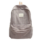 School Backpack | Checked Pattern & Padded Straps