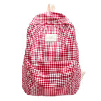 School Backpack | Checked Pattern & Padded Straps