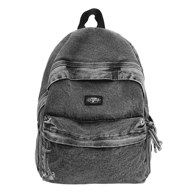 School Backpack | Denim, Spacious Interior & Padded Straps