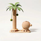 Scratching Post | Palm Design & Sisal Scratching Surface