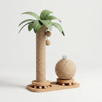 Scratching Post | Palm Design & Sisal Scratching Surface