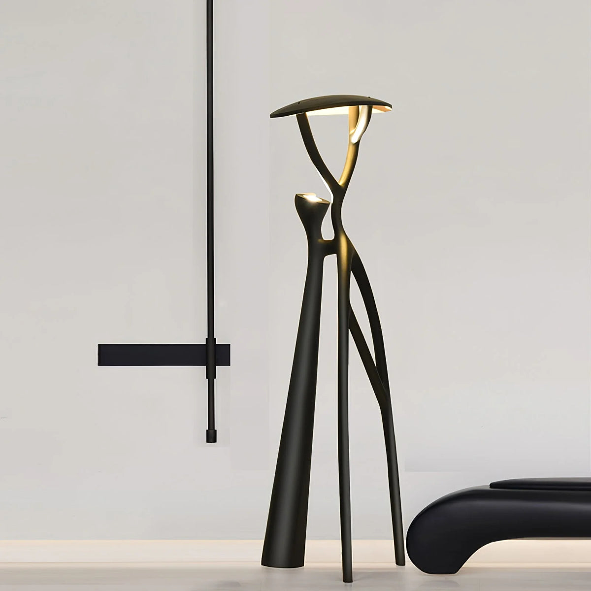 Sculptural Floor Lamp | Integrated LED & Fiberglass Body