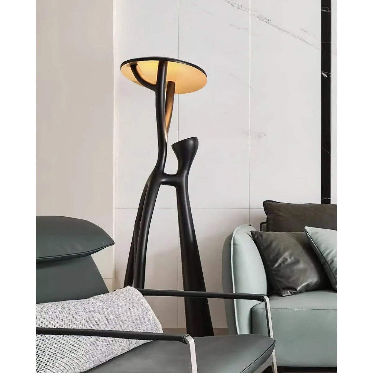 Sculptural Floor Lamp | Integrated LED & Fiberglass Body