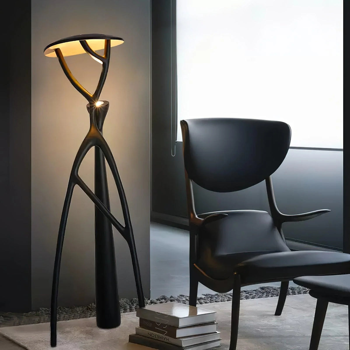 Sculptural Floor Lamp | Integrated LED & Fiberglass Body