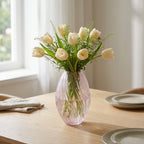 Sculptural Vase | Handblown Ribbed Glass | Small & Large