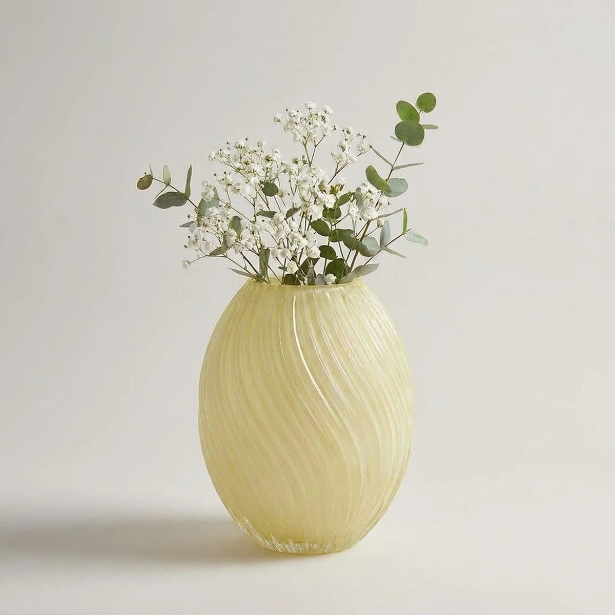 Sculptural Vase | Handblown Ribbed Glass | Small & Large