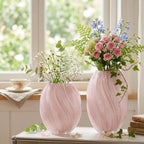 Sculptural Vase | Handblown Ribbed Glass | Small & Large