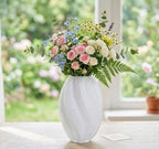 Sculptural Vase | Handblown Ribbed Glass | Small & Large