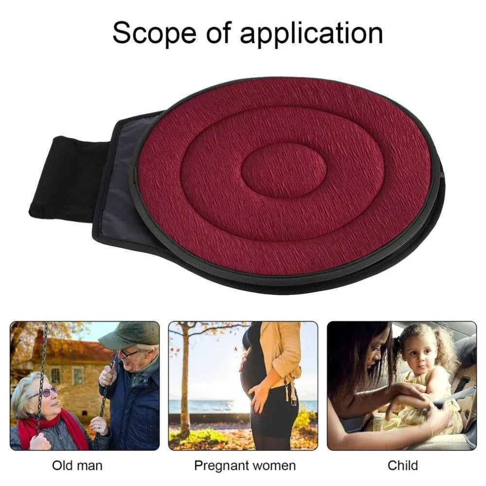 Seat Cushion | 360° Swivel & Memory Foam | Non-Slip Base