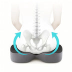 Seat Cushion | Gel-Infused Memory Foam & Coccyx Cutout | Removable Zipper Cover