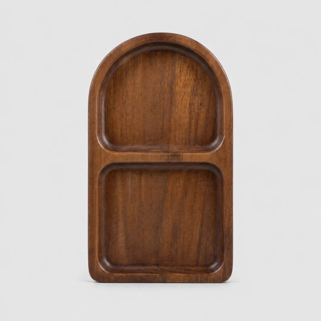 Sectioned Tray | Solid Acacia Wood & Two Compartments | Two Sizes