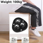 Self-Adhesive Castors | 360° Swivel & Stainless Steel Balls | Set of 4