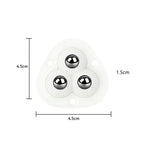 Self-Adhesive Castors | 360° Swivel & Stainless Steel Balls | Set of 4
