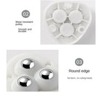 Self-Adhesive Castors | 360° Swivel & Stainless Steel Balls | Set of 4