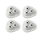 Self-Adhesive Castors | 360° Swivel & Stainless Steel Balls | Set of 4