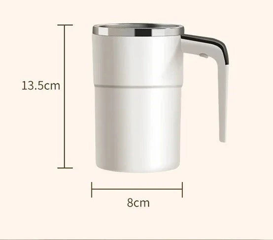 Self-Stirring Coffee Mug | Magnetic Stirring & LED Temperature Display | 380 ml
