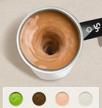Self-Stirring Coffee Mug | Magnetic Stirring & LED Temperature Display | 380 ml