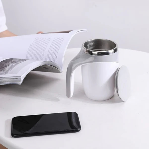 Self Stirring Mug | Automatic Magnetic Stirrer & Stainless Steel Liner