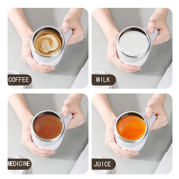 Self Stirring Mug | Automatic Magnetic Stirrer & Stainless Steel Liner