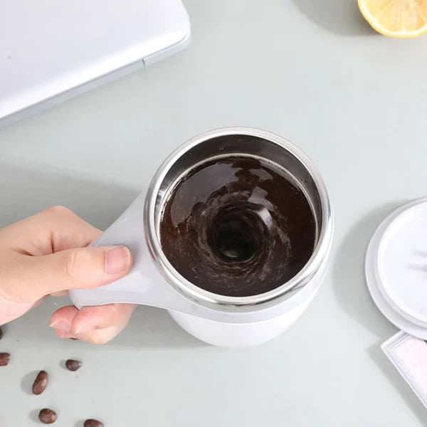 Self Stirring Mug | Automatic Magnetic Stirrer & Stainless Steel Liner