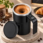 Self-Stirring Mug | Rechargeable Magnetic Mixing & Temperature Display | 380 ml