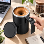 Self-Stirring Mug | Rechargeable Magnetic Mixing & Temperature Display | 380 ml