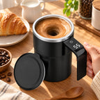 Self-Stirring Mug | Rechargeable Magnetic Mixing & Temperature Display | 380 ml