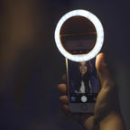 Selfie Ring Light | Clip-On Adjustable Brightness & Rechargeable