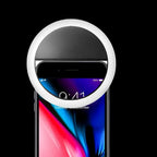 Selfie Ring Light | Clip-On Adjustable Brightness & Rechargeable
