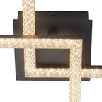 Semi-Flush Ceiling Light | Integrated LED, Warm 3000K & Diamond-Style Diffuser