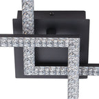 Semi-Flush Ceiling Light | Integrated LED, Warm 3000K & Diamond-Style Diffuser