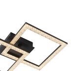 Semi-Flush Ceiling Light | Integrated LED, Warm 3000K & Diamond-Style Diffuser
