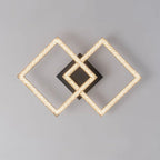 Semi-Flush Ceiling Light | Integrated LED, Warm 3000K & Diamond-Style Diffuser