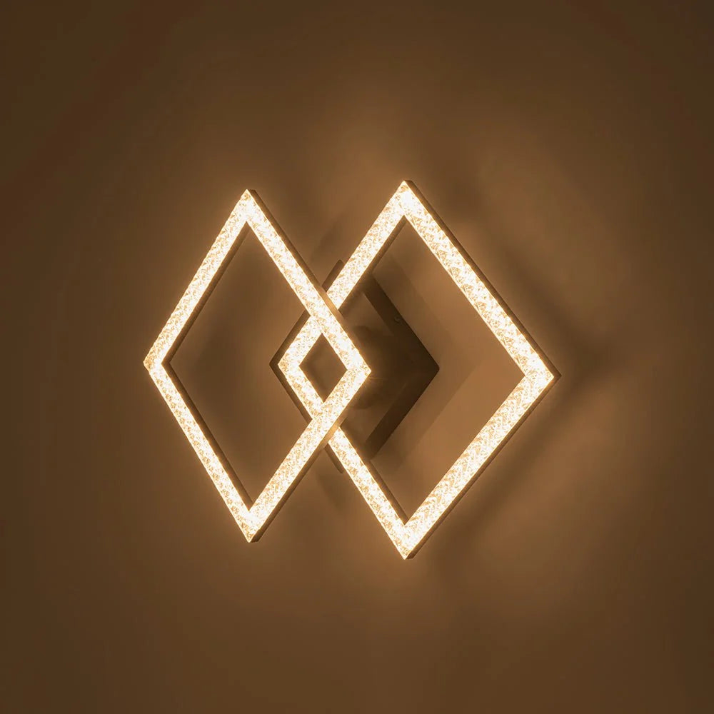 Semi-Flush Ceiling Light | Integrated LED, Warm 3000K & Diamond-Style Diffuser