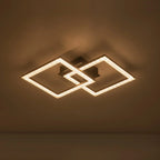 Semi-Flush Ceiling Light | Integrated LED, Warm 3000K & Diamond-Style Diffuser