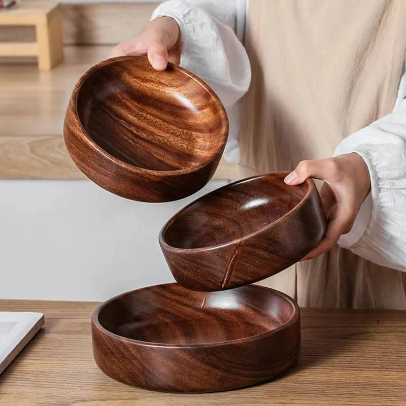 Serving Bowl | Solid Walnut & Polished Food-Grade Finish