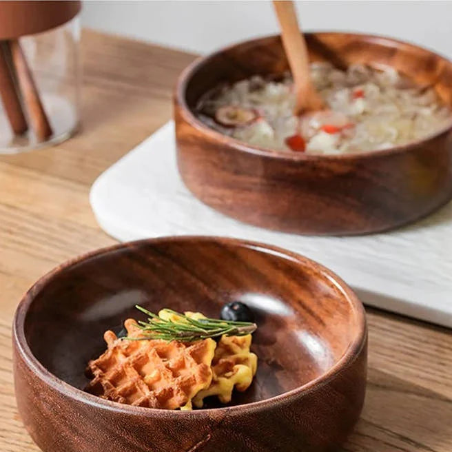 Serving Bowl | Solid Walnut & Polished Food-Grade Finish