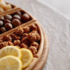 Serving Tray | Natural Wood & Food-Safe Finish | 8 Removable Compartments