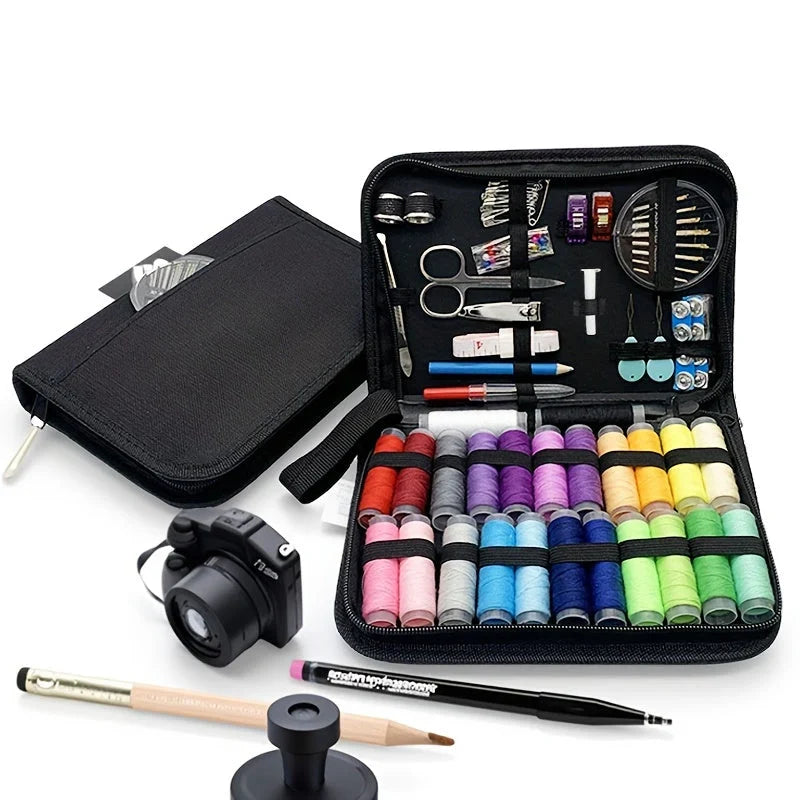Sewing Kit | Compact Zippered & Travel-Friendly | 100 Pieces