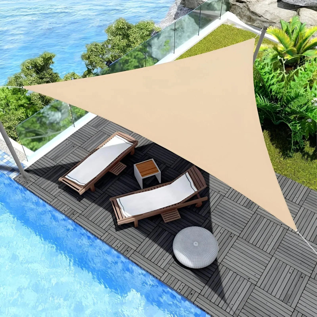 Shade Sail | Waterproof & UV-Resistant | Triangular