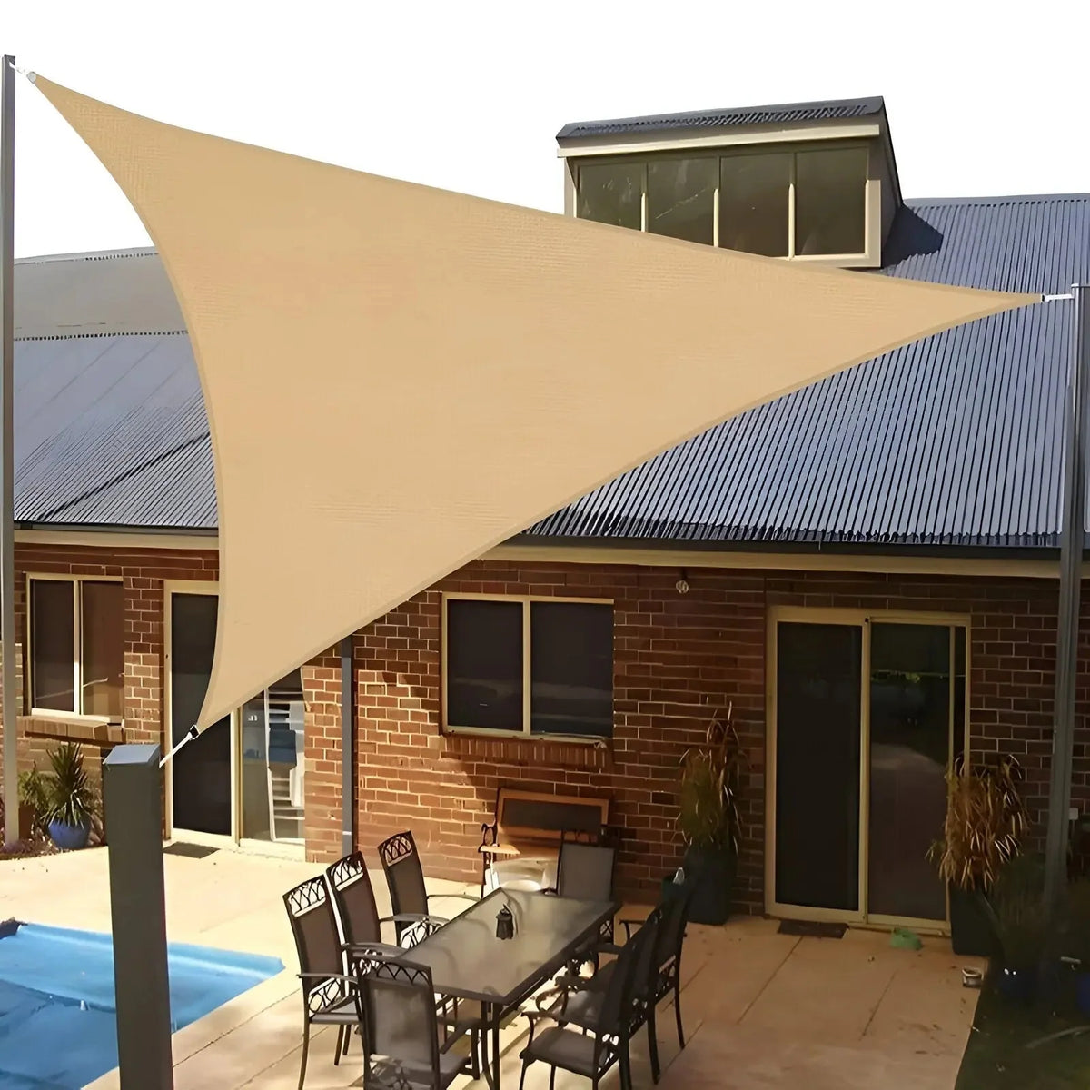 Shade Sail | Waterproof & UV-Resistant | Triangular
