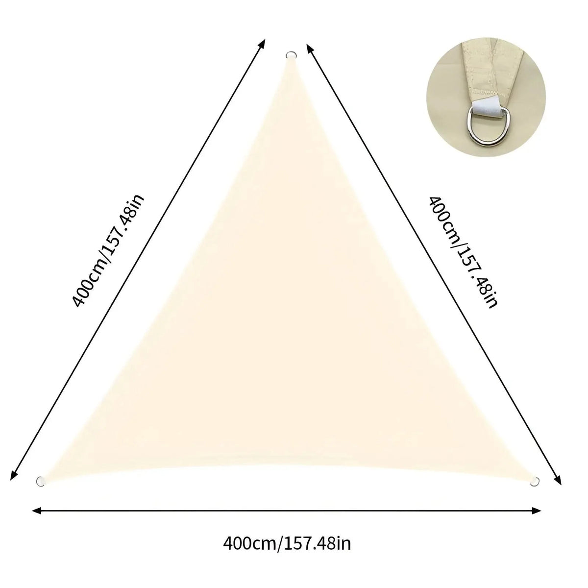 Shade Sail | Waterproof & UV-Resistant | Triangular