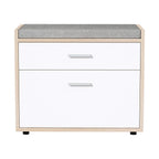 Shoe Bench | Hidden Storage & Upholstered Cushion | Holds 6-8 Pairs