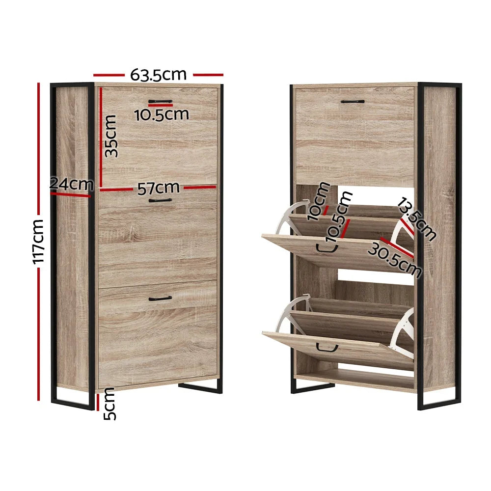 Shoe Cabinet | 24-Pair Capacity & Adjustable Shelves