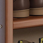 Shoe Rack | Bamboo Frame & Woven Rattan Sides | 5 Or 6 Tiers