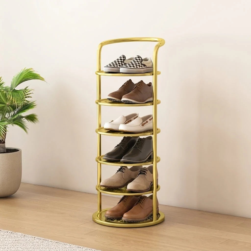 Shoe Rack | Slim & Space-Saving Metal Tower | 5–8 Tiers